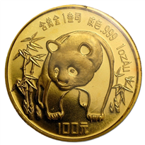 Chinese Panda 1 oz Gold Coins - ID 5036