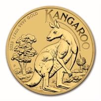 Australian Kangaroo Nugget 1/4 oz Gold Coins - ID 2938