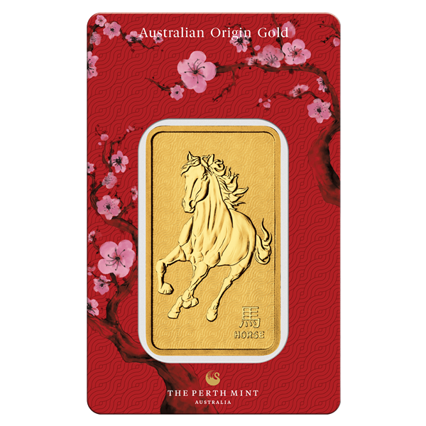 Perth Mint Lunar Horse Minted 2026 Gold Bars - ID 4687