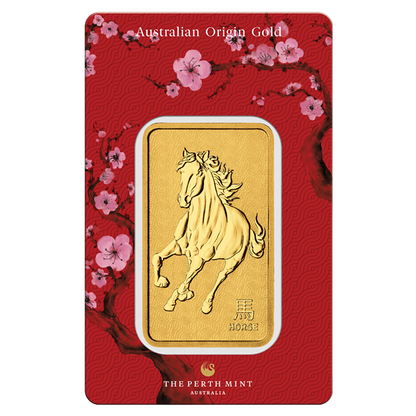 Perth Mint Lunar Horse Minted 2026 Gold Bars - ID 4687