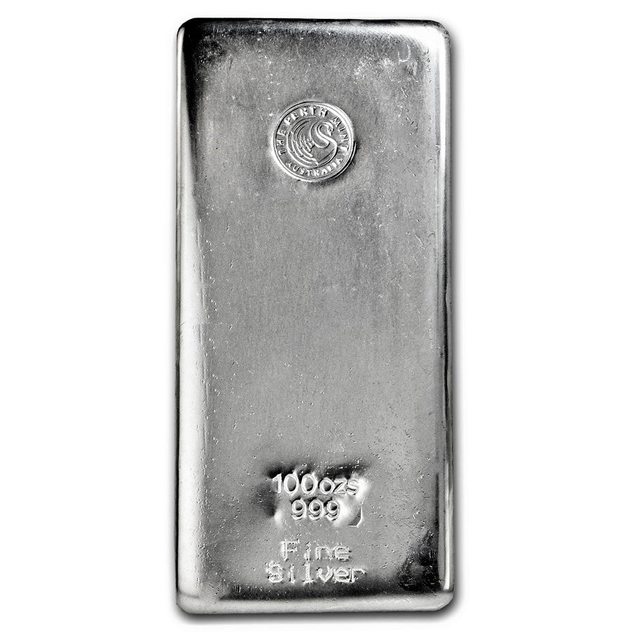 Perth Mint Cast  Silver Bars - ID 46