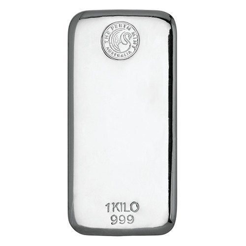 Perth Mint Cast  Silver Bars - ID 33