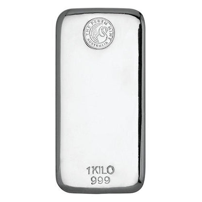 Perth Mint Cast  Silver Bars - ID 33