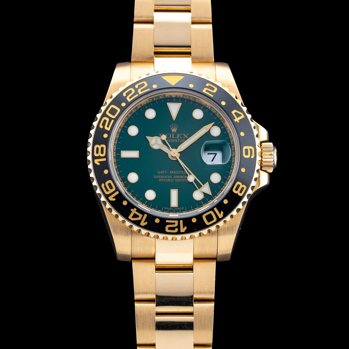 Rolex 116718LN GMT Master II Anniversary Green Dial