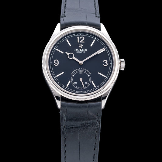 Rolex M52509-0001 Pertetual 1908 18K White Gold Black Dial