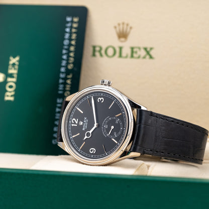 Rolex M52509-0001 Pertetual 1908 18K White Gold Black Dial