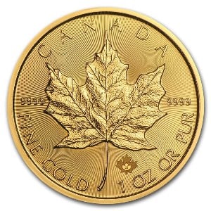 Canadian Maple Leaf 1 oz Gold Coins - ID 2602