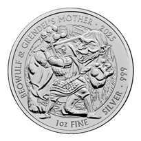 UK Beowulf and Grendel's Mother 1 oz Silver Coins - ID 4555