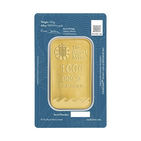 UK Britannia Minted CertiCard Gold Bars - ID 4630