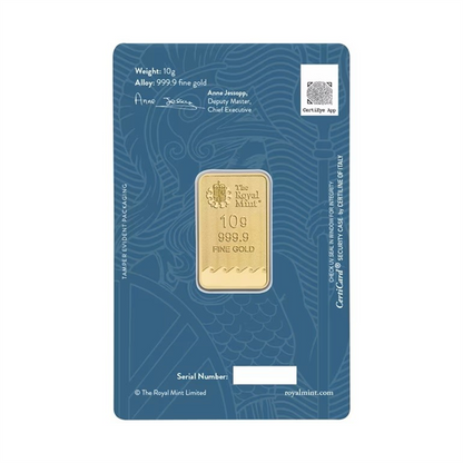 UK Britannia Minted CertiCard Gold Bars - ID 4627