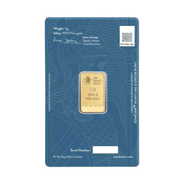 UK Britannia Minted CertiCard Gold Bars - ID 4626