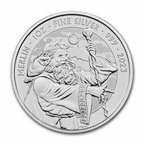 UK Myths and Legends Merlin 1 oz Silver Coins - ID 4341