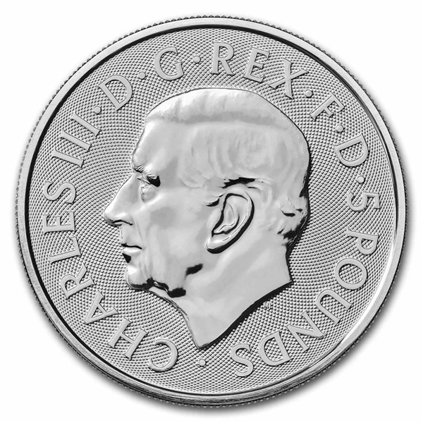 UK Tudor Beasts - Seymour Unicorn 2 oz Silver Coins - ID 4730
