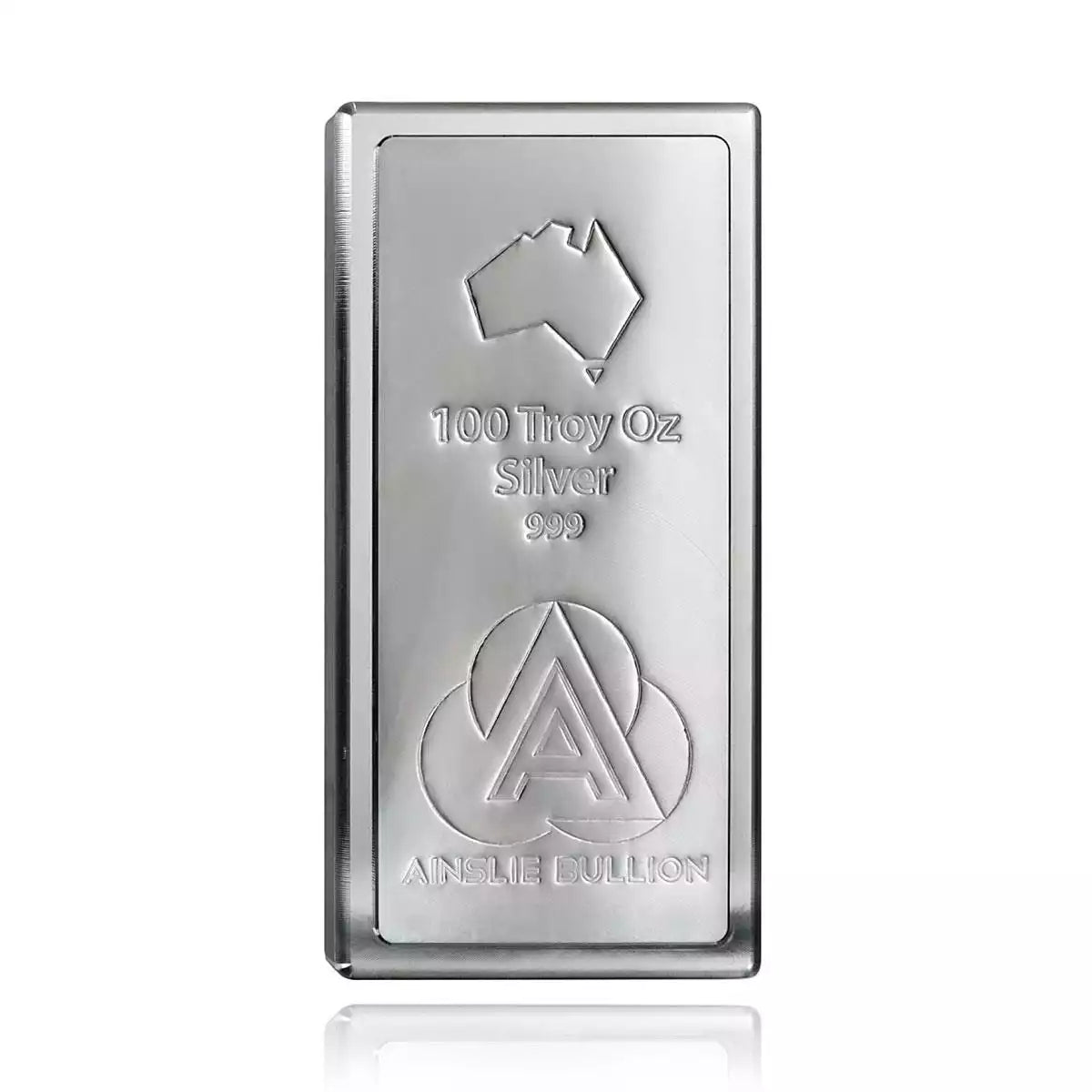 100oz Ainslie Silver Stacker Bar