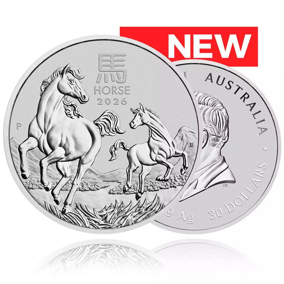 1kg Silver Coin 2026 Year of the Horse - Perth Mint
