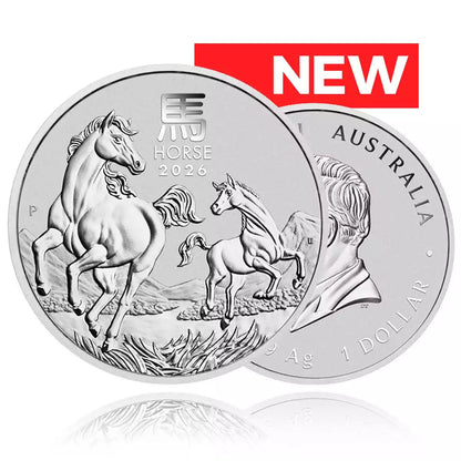 1oz Silver Coin 2026 Year of the Horse - Perth Mint