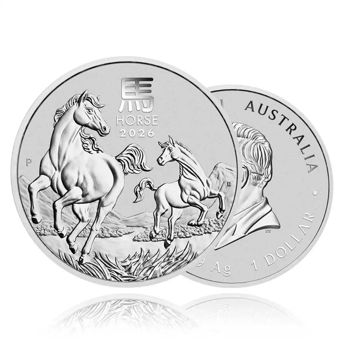 1oz Silver Coin 2026 Year of the Horse - Perth Mint