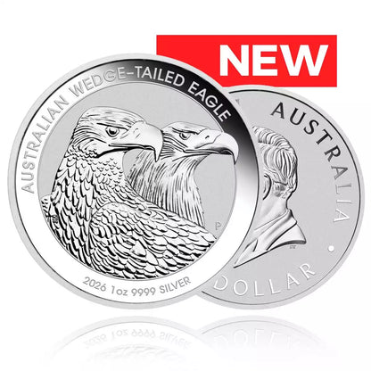 1oz Silver Coin 2026 Wedge Tailed Eagle - Perth Mint