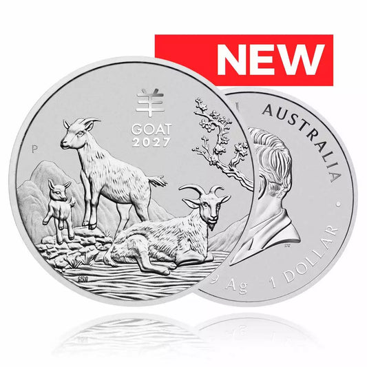 1oz Silver Coin 2027 Year of the Goat - Perth Mint