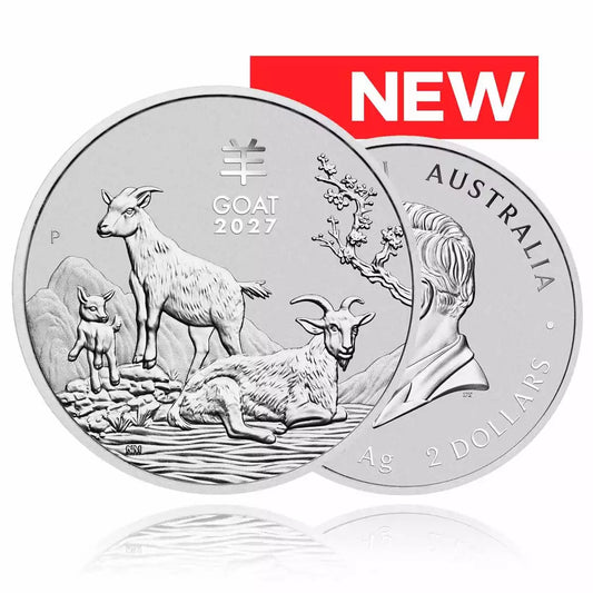 2oz Silver Coin 2027 Year of the Goat - Perth Mint