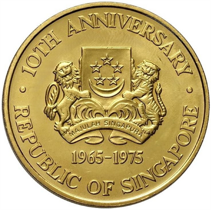 GMS Singapore $500 Lion 35 gr Gold Coins - ID 3268