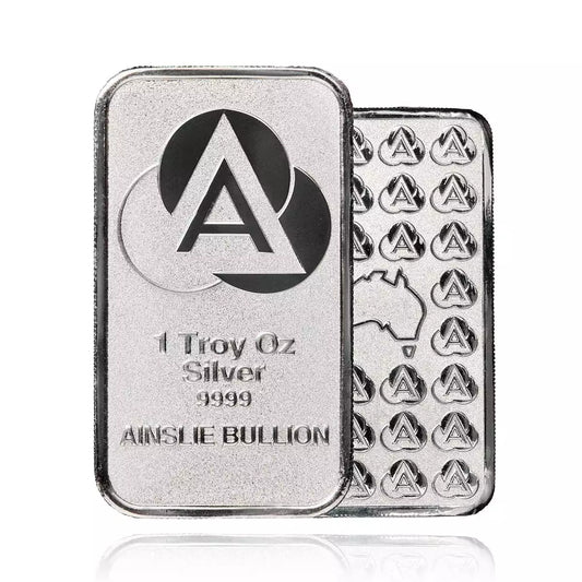 1oz Ainslie Minted Silver Bar