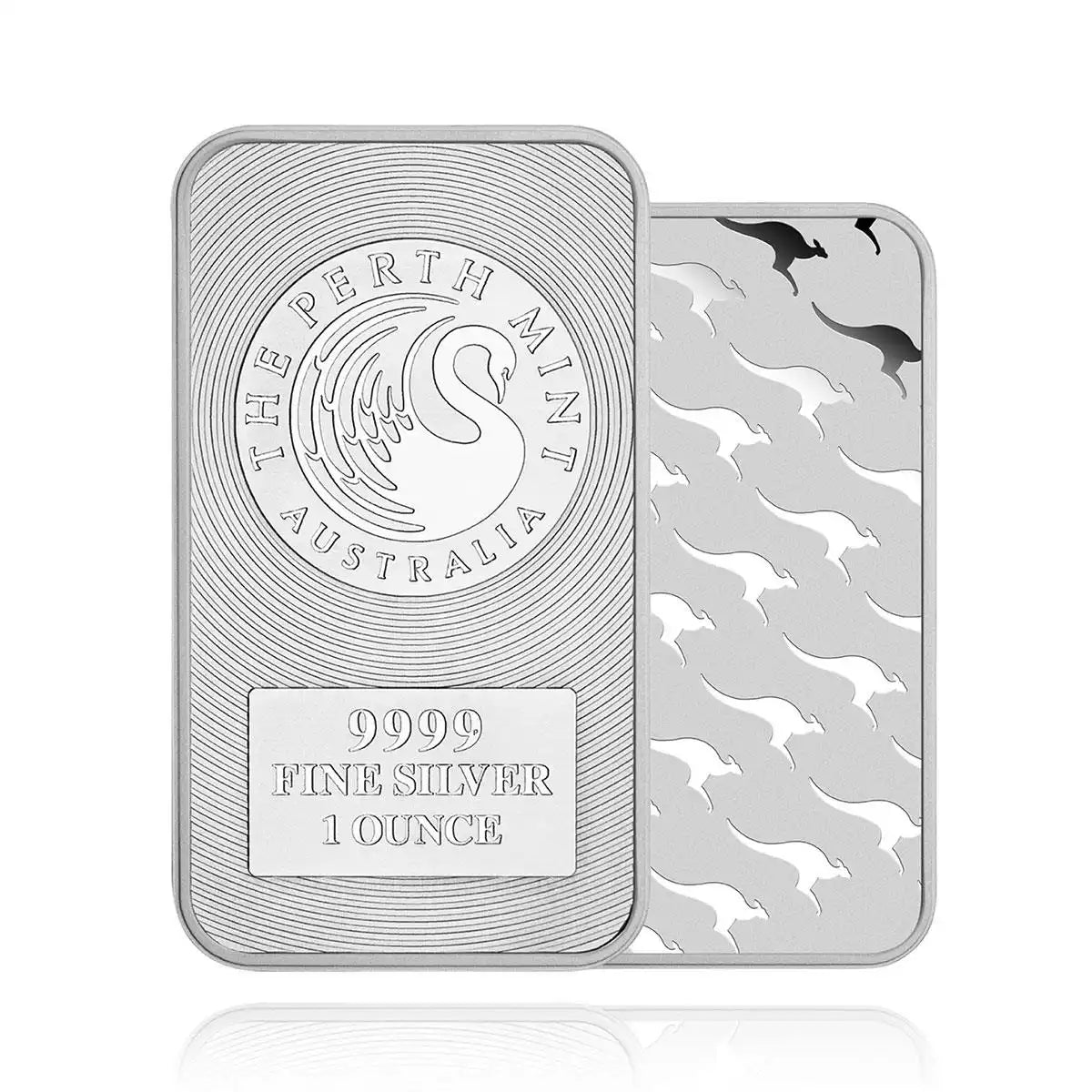 1oz Minted Kangaroo Silver Bar - Perth Mint