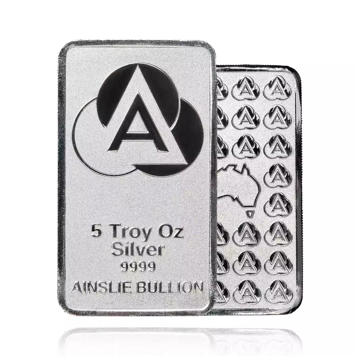 5oz Ainslie Minted Silver Bar