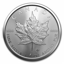 Canadian Maple Leaf Silver Coins - ID 2943