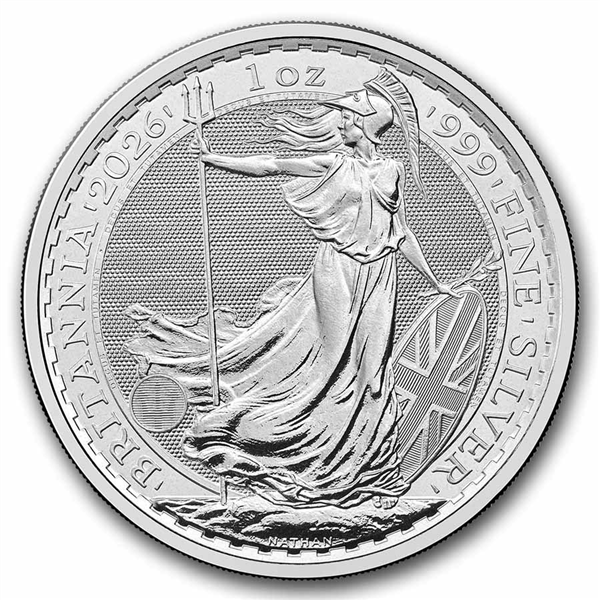 UK Britannia 1 oz Silver Coins - ID 4716