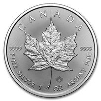 Canadian Maple Leaf Silver Coins - ID 4418