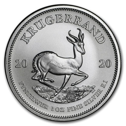 South African Krugerrand 1 oz Silver Coins - ID 2066
