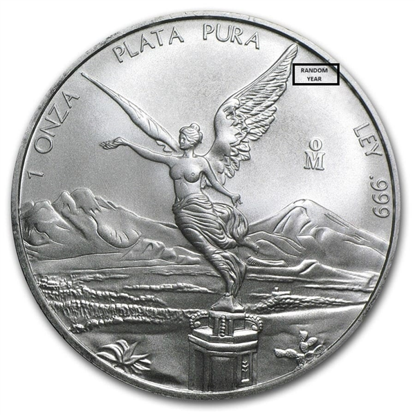 Mexican Libertad (Encapsulated) 1 oz Silver Coins - ID 2501
