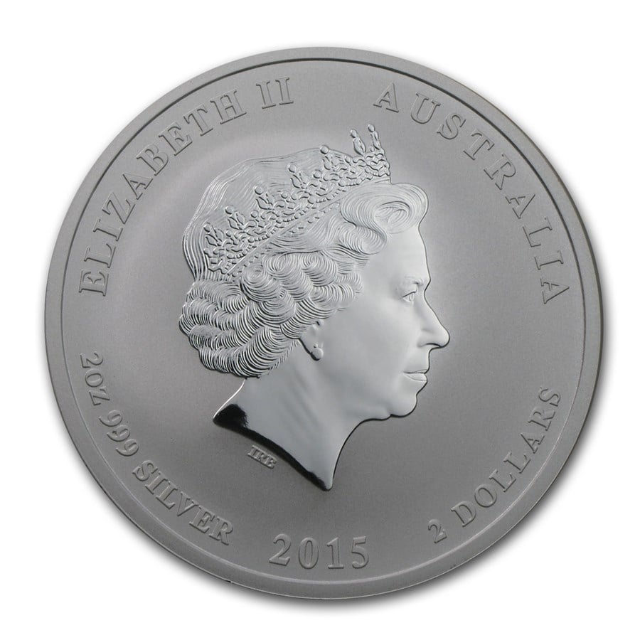 Perth Mint Lunar Series 2 oz Silver Coins - ID 372