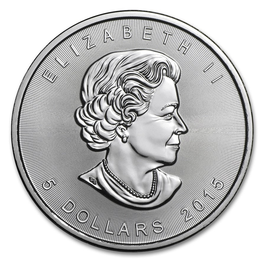Canadian Maple Leaf 1 oz Silver Coins - ID 343