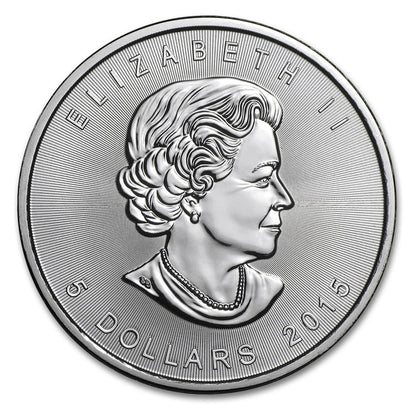 Canadian Maple Leaf 1 oz Silver Coins - ID 343
