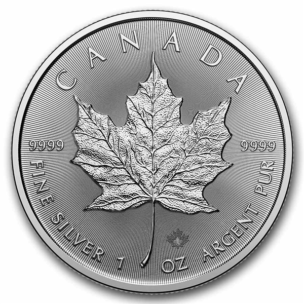 Canadian Maple Leaf 1 oz Silver Coins - ID 4804