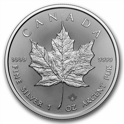 Canadian Maple Leaf 1 oz Silver Coins - ID 4804
