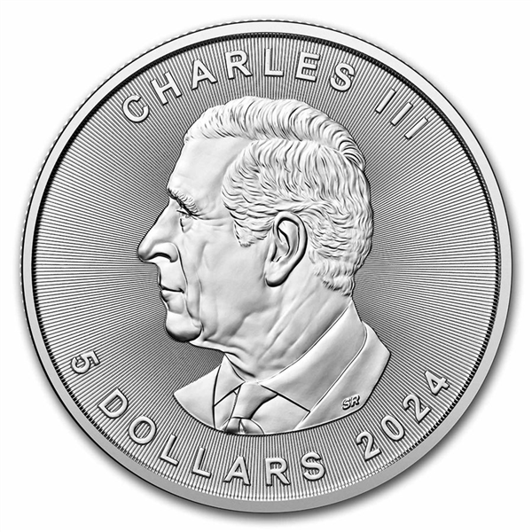 Canadian Maple Leaf 1 oz Silver Coins - ID 3134
