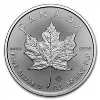 Canadian Maple Leaf 1 oz Silver Coins - ID 3134