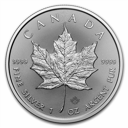 Canadian Maple Leaf 1 oz Silver Coins - ID 3134