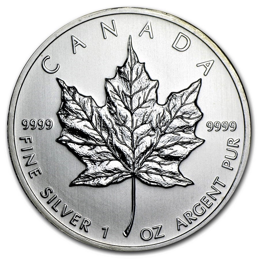Canadian Maple Leaf (ENCAPSULATED) 1 oz Silver Coins - ID 4950