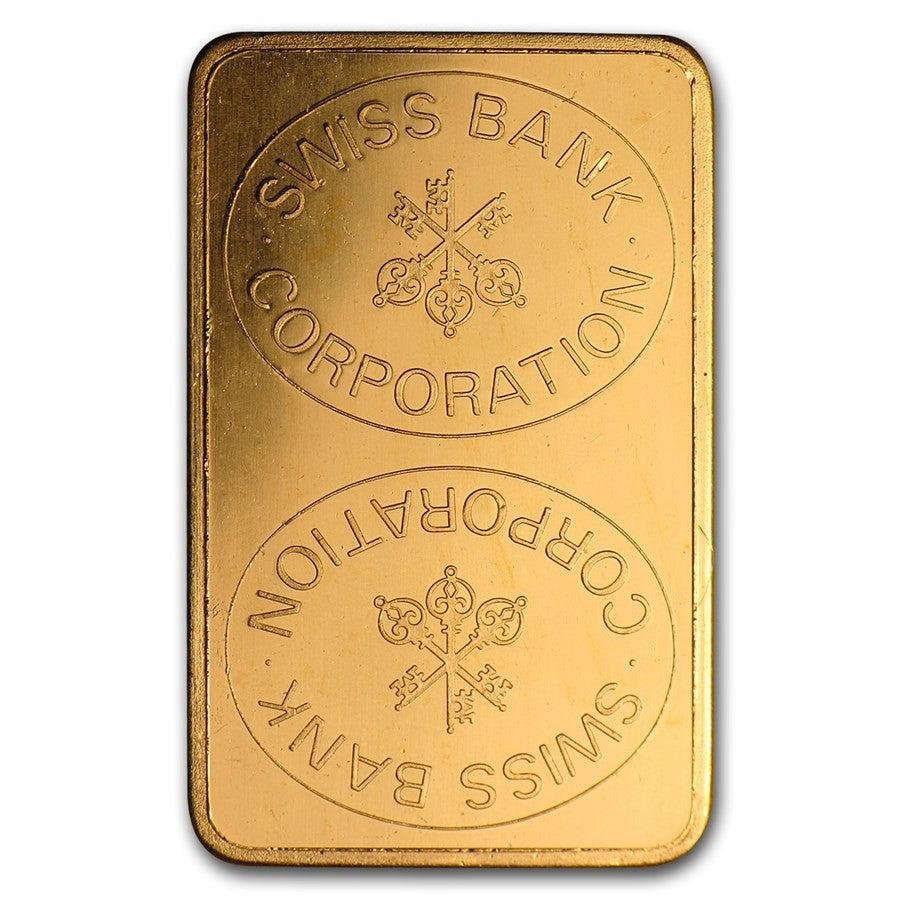 Swiss Bank Corporation Gold Bars - ID 2704