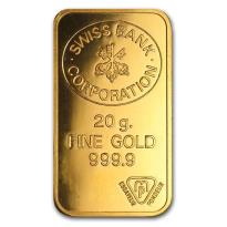 Swiss Bank Corporation Gold Bars - ID 2712