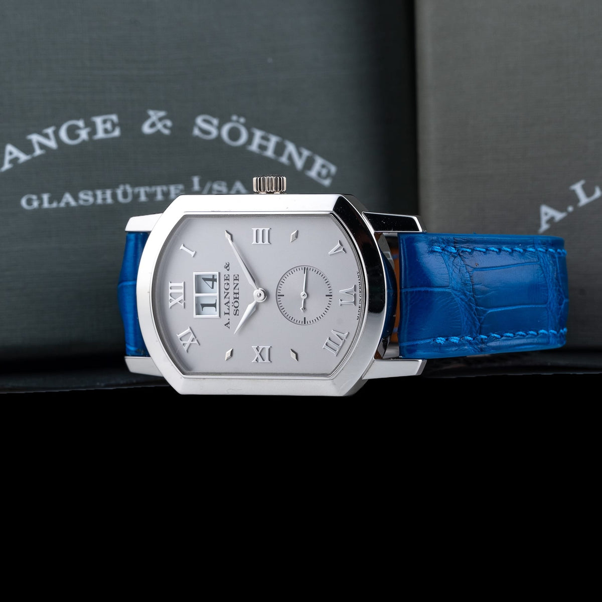 A. Lange & Söhne Grand Arkade Big Date Platinum 106.025 38mm Silver Dial