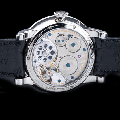 Arnold & Son HM Perpetual Moon Stainless Steel 1GLAS.B01A.C122S