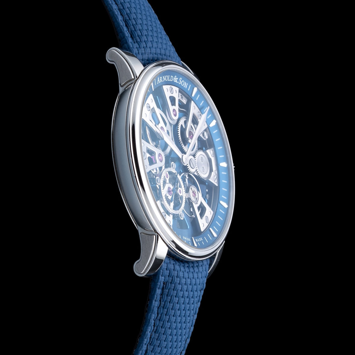 Arnold & Son Nebula 41.5mm on Strap 1NEAS.U01A.K002S