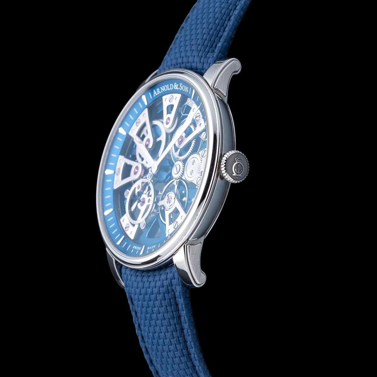 Arnold & Son Nebula 41.5mm on Strap 1NEAS.U01A.K002S