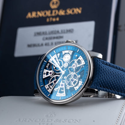 Arnold & Son Nebula 41.5mm on Strap 1NEAS.U01A.K002S