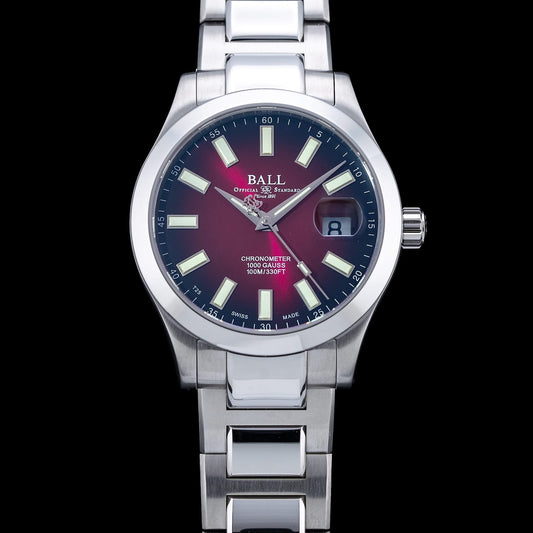 Ball NM9026C-S6CJ-RD Engineer III Marvelight Chronometer Burgundy Red 40mm